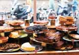 Pastries in window