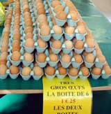 Fresh eggs from the country