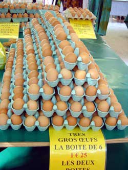 Fresh eggs from the country