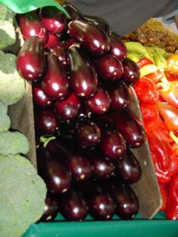 Aubergines look too beautiful to cook